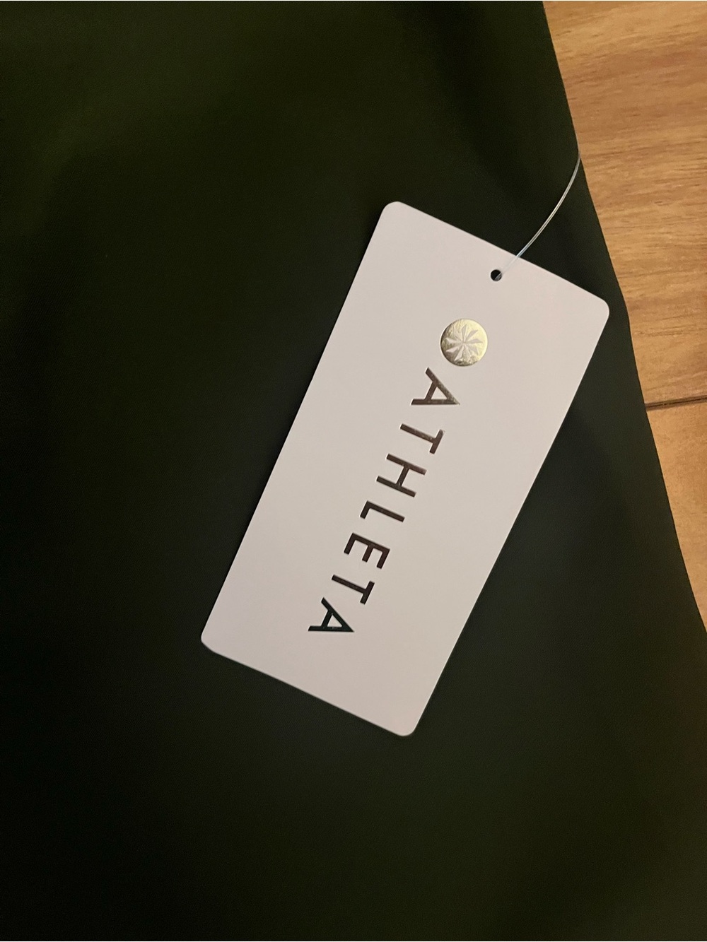 NWT Athleta Illuminate Dress Olive Green - Picture 4 of 6